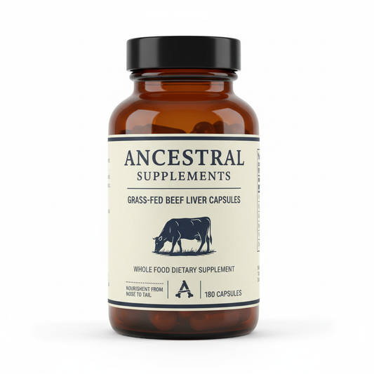 Ancestral Supplements Grass-Fed Beef Liver Capsules